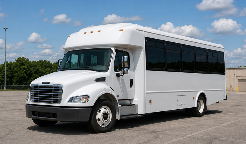 25-passenger minibus available for charter in Elgin, IL